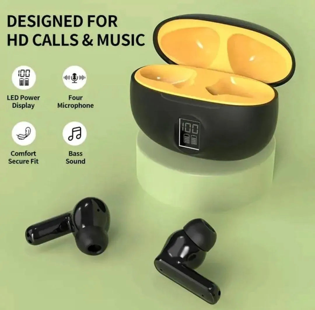Wireless Stereo Earbuds – HD Sound, Deep Bass & 24H Playtime