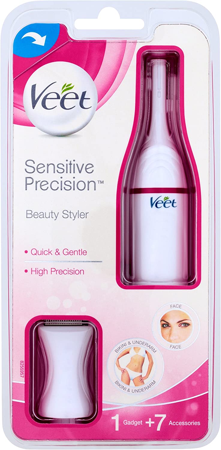 Veet Sensitive Touch Electric Trimmer – 5-in-1 Complete Grooming Kit for Women