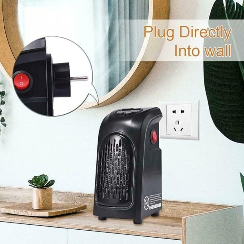 Portable 400W Mini Electric Room Heater – Handy, Safe & Fast Heating for Home, Office & Travel