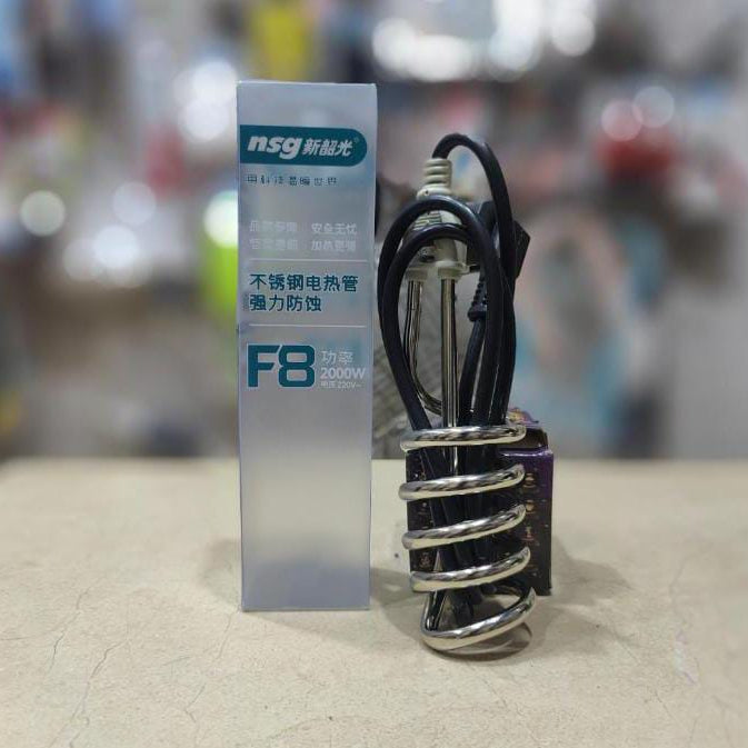 NSG F8 – 2000W Fast Heating Stainless Steel Rod | Instant Hot Water for Bath, Kitchen & Winter Use
