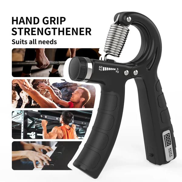Adjustable Hand Grip Strengthener with Counter – Wrist & Forearm Trainer