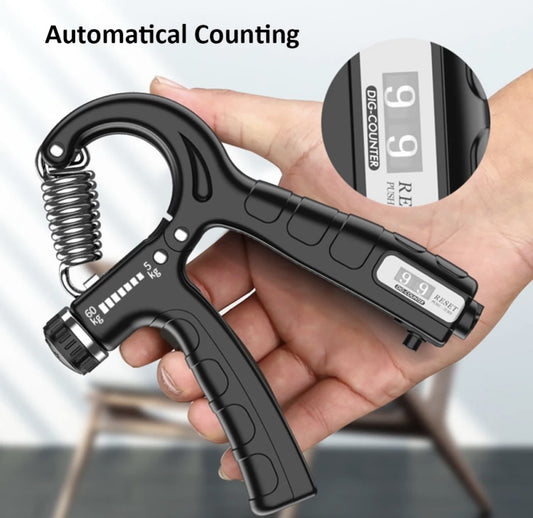 Adjustable Hand Grip Strengthener with Counter – Wrist & Forearm Trainer