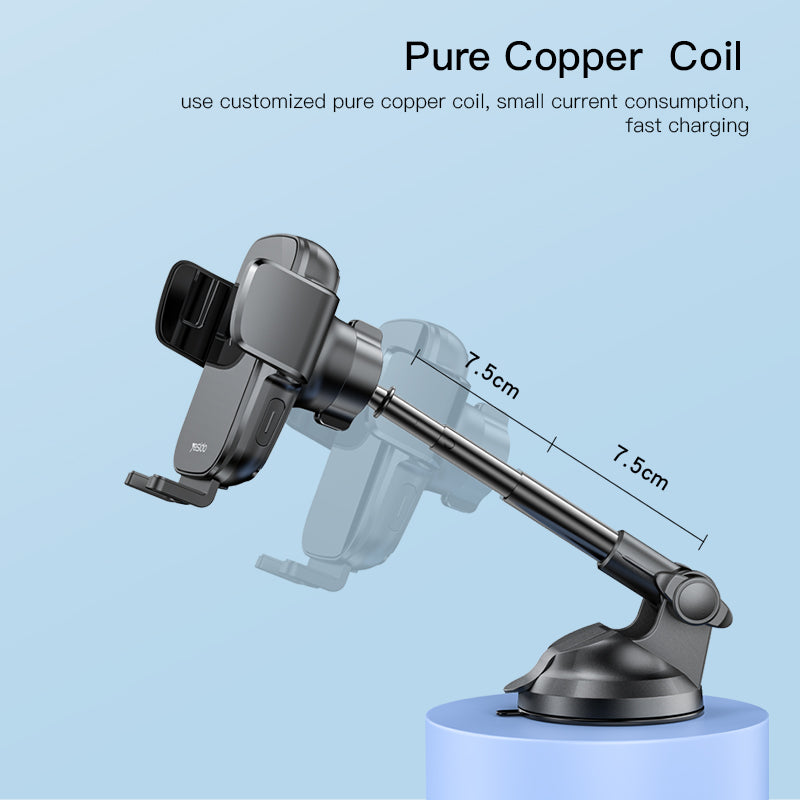 UGREEN Car Phone Holder Car Mount, [Upgraded 4-in-1 Dashboard/Air Vent/Windscreen], [One-button Release], Metal Hook Mobile Holder, Fit for iPhone 17/16/15/14, Samsung S25/24/23, 4.7-7.2" Accessories