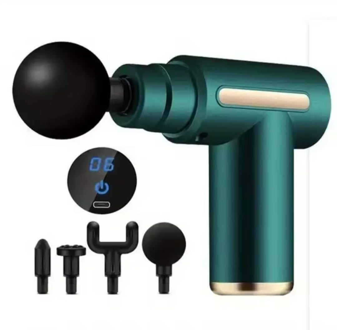 4-in-1 Massage Gun | Deep Tissue Pain Relief & Muscle Recovery with 4 Attachments