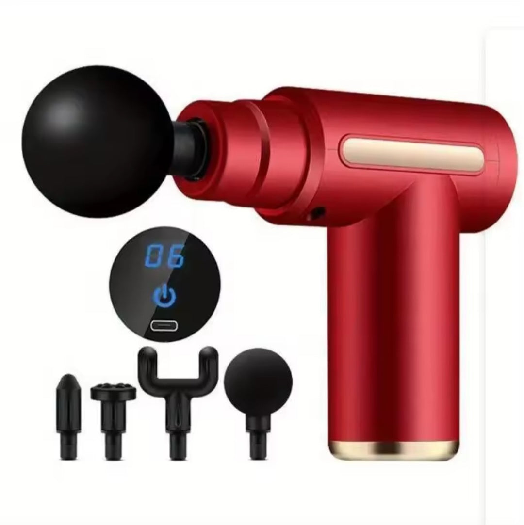 4-in-1 Massage Gun | Deep Tissue Pain Relief & Muscle Recovery with 4 Attachments
