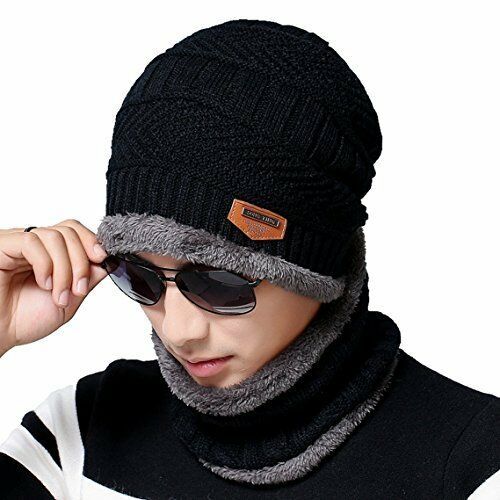 Premium Winter Woolen Hat & Neck Warmer Set | Ultra Warm, Soft & Windproof for Cold Weather (Random Color)